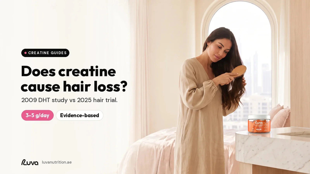Creatine hair loss evidence with LUVA creatine gummies