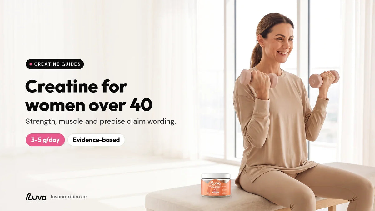 Creatine for women over 40 with LUVA creatine gummies