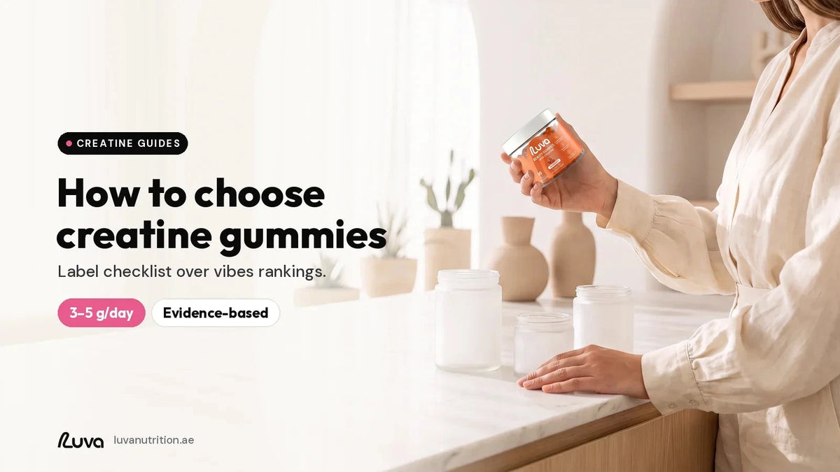 How to choose creatine gummies with LUVA jar